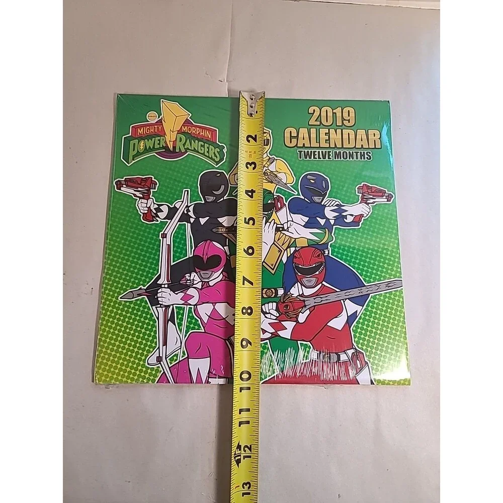 NOS Sealed 2019 Mighty Morphin Power Rangers 12 Month Wall Calendar 10